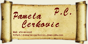 Pamela Čerković vizit kartica